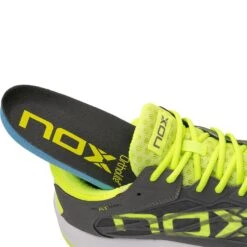NOX AT10 Lux Padel Shoe Men - Grey, Neon Yellow -Padel Pro Shop 00001000 12