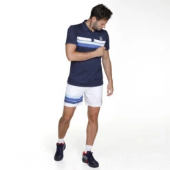 Ocean Block Stripe Smash Shorts Men - White, Blue 14 Ocean Block Stripe Smash Shorts Men - White, Blue -Padel Pro Shop 00178000 10