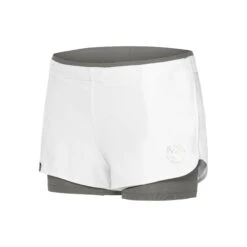 BIDI BADU Nica Tech 2 In 1 Shorts Women - White, Grey -Padel Pro Shop 00229000 000