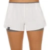 BIDI BADU Nica Tech 2 In 1 Shorts Women - White, Grey -Padel Pro Shop 00229000 20
