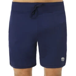 Hydrogen Tech Shorts Men - Dark Blue, Silver