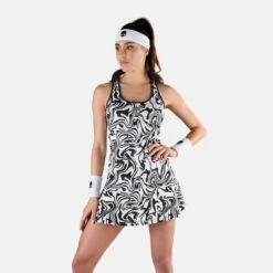 Hydrogen Tech Chrome Dress Women - White, Black 12 Hydrogen Tech Chrome Dress Women - White, Black -Padel Pro Shop 00751000 13