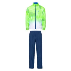 BIDI BADU Jaron Tech Tracksuit Men - Neon Green, White -Padel Pro Shop 00752000 000