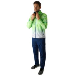 BIDI BADU Jaron Tech Tracksuit Men - Neon Green, White -Padel Pro Shop 00752000 24