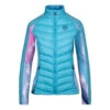 BIDI BADU Dania Tech Down Training Jacket Women - Turquoise, White -Padel Pro Shop 01092000 000