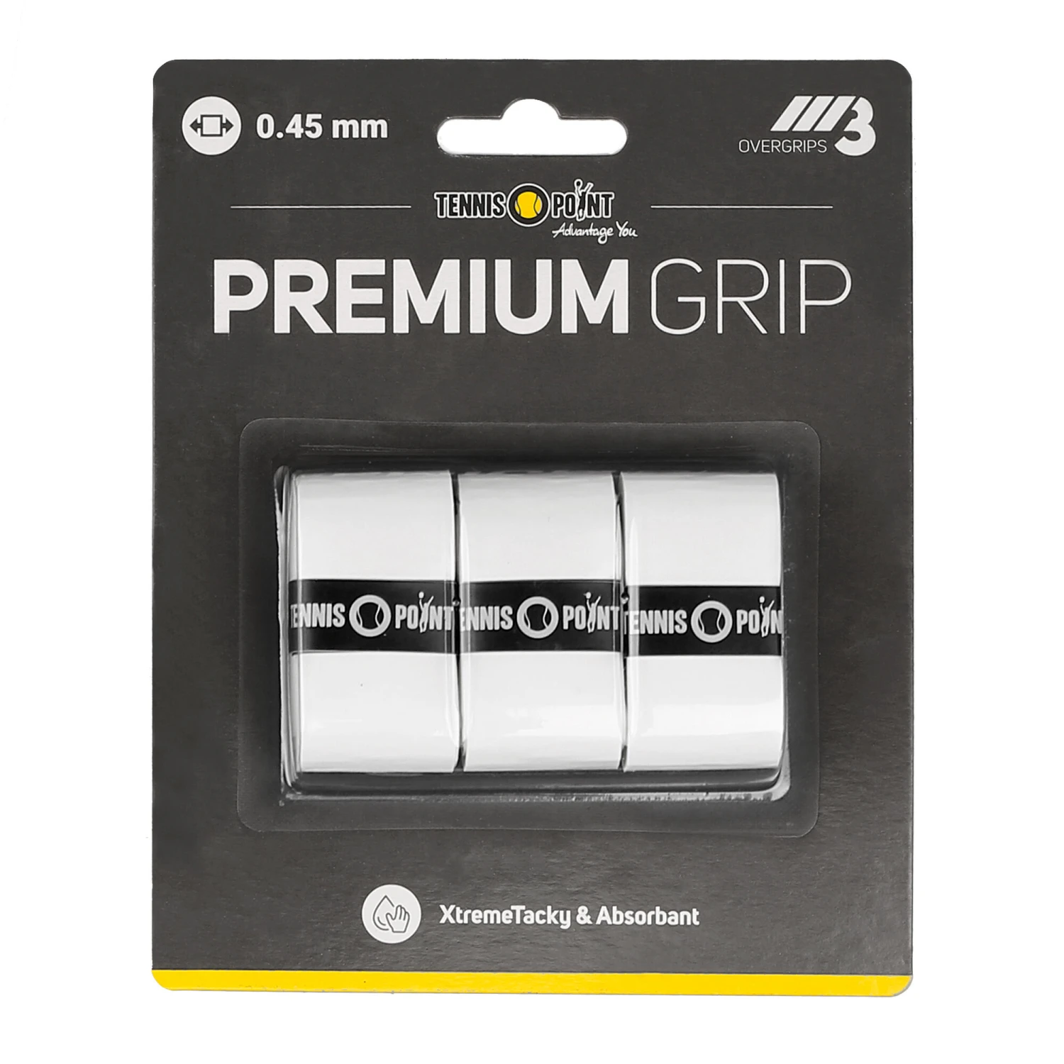 Premium Grip 3 Pack - White 3 Premium Grip 3 Pack - White
