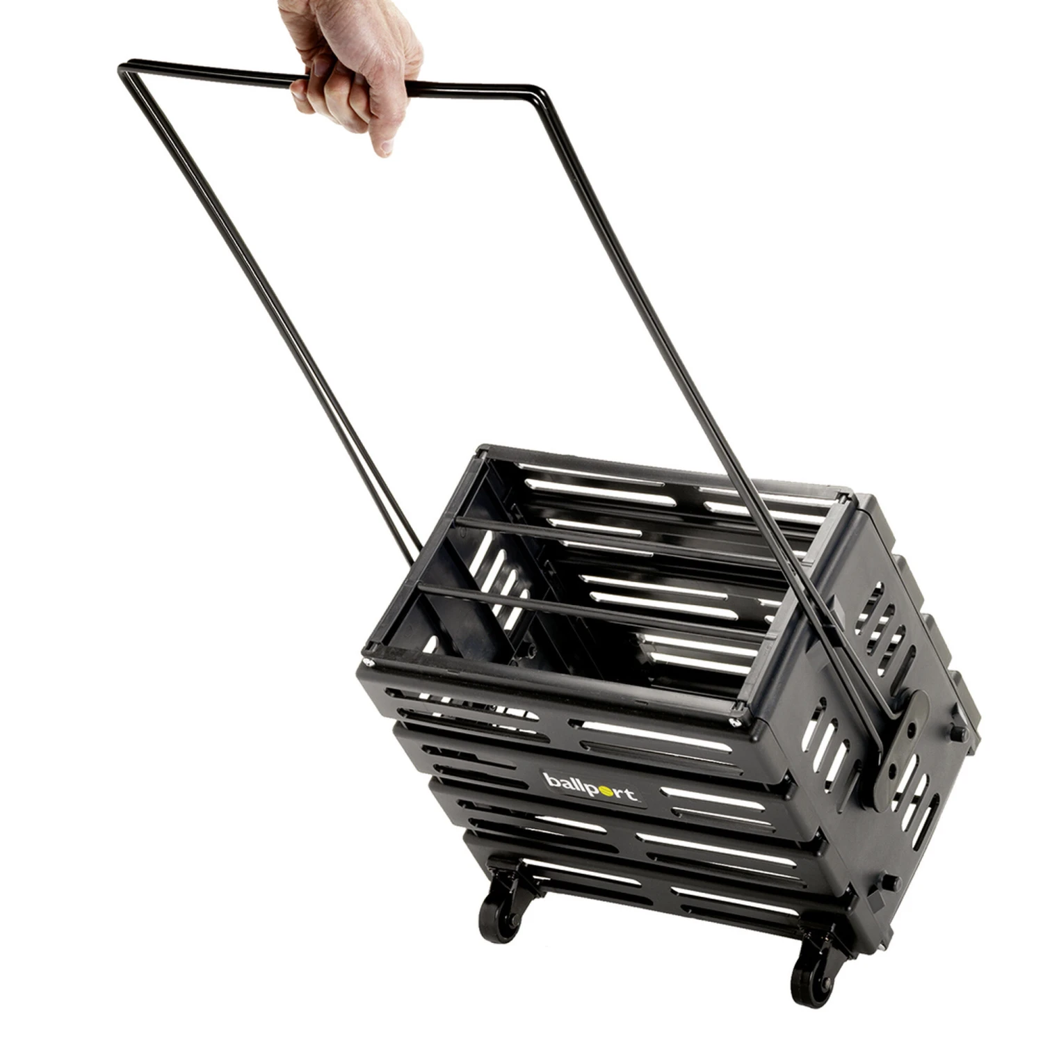 Tourna Ballport Deluxe Wheels 80er Ball Basket - Black 3 Tourna Ballport Deluxe Wheels 80er Ball Basket - Black