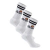 Ellesse Pollo Sports Socks 3 Pack Men - White, Black -Padel Pro Shop 0132300000 000