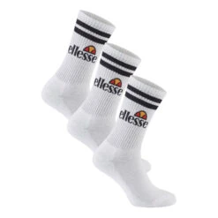 Ellesse Pollo Sports Socks 3 Pack Men - White, Black