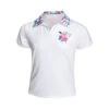 Flower Frenzy Polo Girls - White, Multicoloured -Padel Pro Shop 01329000 000