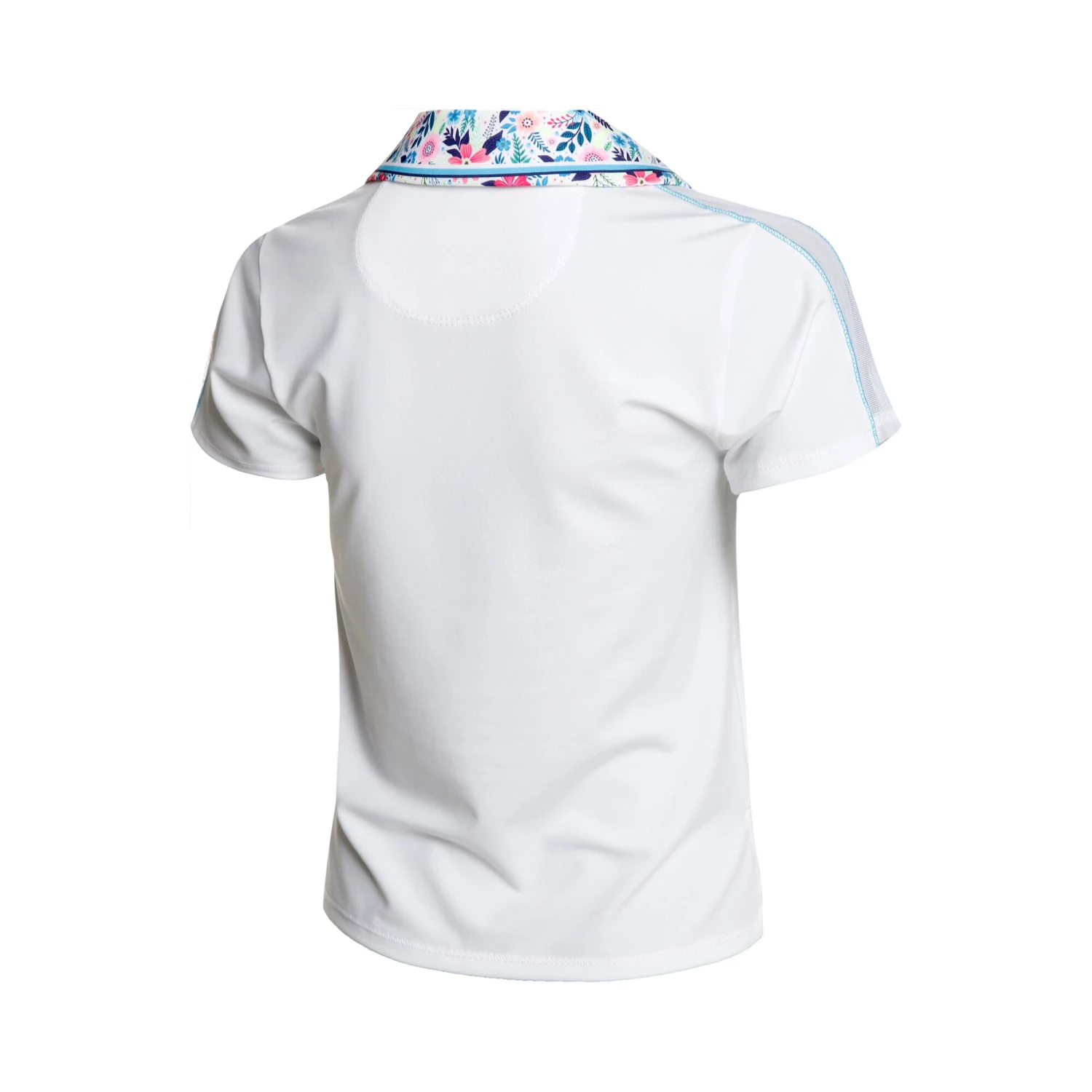 Flower Frenzy Polo Girls - White, Multicoloured 4 Flower Frenzy Polo Girls - White, Multicoloured - Image 2