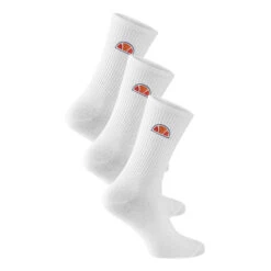 Ellesse Arral Sports Socks 3 Pack - White, Black