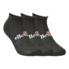 Ellesse Dabba Trainer Liner Sports Socks 3 Pack - Black, White -Padel Pro Shop 01339000 000