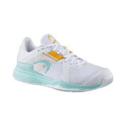 Head Sprint Team 3.5 Clay Court Shoe Women - White, Blue -Padel Pro Shop 01858000 000