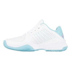 K-Swiss Court Express Clay Court Shoe Women - White, Light Blue -Padel Pro Shop 02203000 0 3
