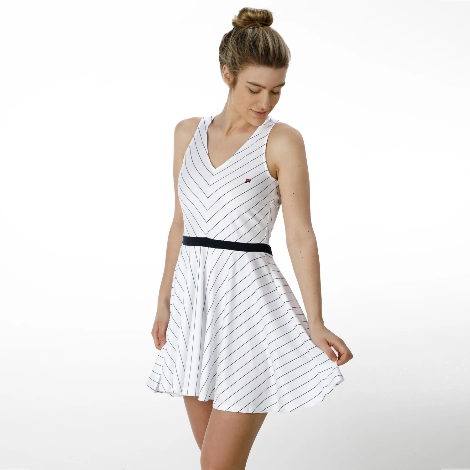 Fila Lottie Dress Women - White, Dark Blue 5 Fila Lottie Dress Women - White, Dark Blue - Image 3