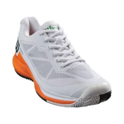 Wilson Rush Pro 3.5 Clay Paris Clay Court Shoe Women - White, Orange -Padel Pro Shop 02440000 000