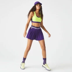 Lacoste Skirt Women - Violet, Yellow -Padel Pro Shop 03787000 13