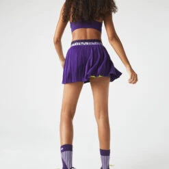 Lacoste Skirt Women - Violet, Yellow -Padel Pro Shop 03787000 14