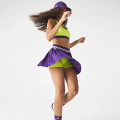 Lacoste Skirt Women - Violet, Yellow -Padel Pro Shop 03787000 16