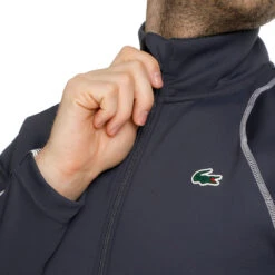 Lacoste Zip Hoodie Men - Blue, White -Padel Pro Shop 03924000 0 5