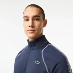Lacoste Zip Hoodie Men - Blue, White -Padel Pro Shop 03924000 15