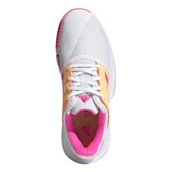 ADIDAS CourtJam Xj All Court Shoe Kids - White, Pink -Padel Pro Shop 05033000 0 4