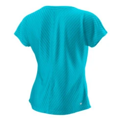 Wilson Training V-Neck II T-Shirt Women - Blue -Padel Pro Shop 05170000 0 2