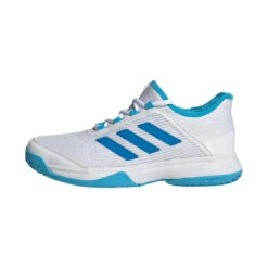 ADIDAS Adizero Club All Court Shoe Kids - White, Blue -Padel Pro Shop 05456000 0 3