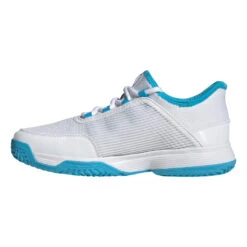 ADIDAS Adizero Club All Court Shoe Kids - White, Blue -Padel Pro Shop 05456000 0 8