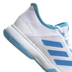 ADIDAS Adizero Club All Court Shoe Kids - White, Blue -Padel Pro Shop 05456000 10