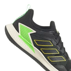 ADIDAS Defiant Speed Clay Court Shoe Men - Black, Neon Green -Padel Pro Shop 05538000 10