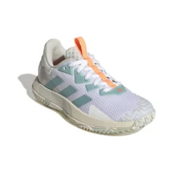 ADIDAS SoleMatch Control All Court Shoe Women - White, Orange -Padel Pro Shop 05563000 000