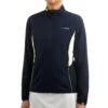 Head Club Training Jacket Women - Dark Blue, Lemon -Padel Pro Shop 06514000 20