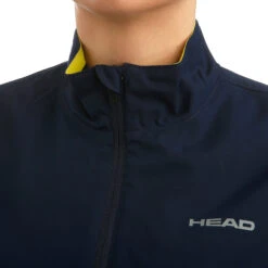 Head Club Training Jacket Women - Dark Blue, Lemon -Padel Pro Shop 06514000 32