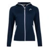 Head Breaker Zip Hoodie Women - Dark Blue, White -Padel Pro Shop 07445000 000