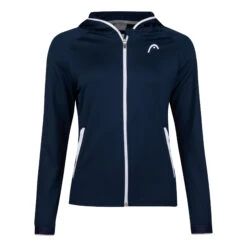 Head Breaker Zip Hoodie Women - Dark Blue, White