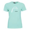 Head Club Lara T-Shirt Women - Mint, White -Padel Pro Shop 07498000 000