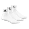 ADIDAS Performance Ankle Thin Sports Socks 3 Pack - White, Black -Padel Pro Shop 08096000 000