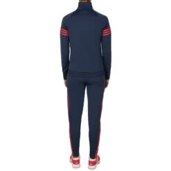 ADIDAS Team Sport Tracksuit Women - Dark Blue, Neon Red -Padel Pro Shop 08630000 0 2