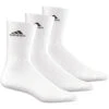 ADIDAS 3 Stripes Performance Crew HC Sports Socks 3 Pack - White, Black -Padel Pro Shop 08911000 000