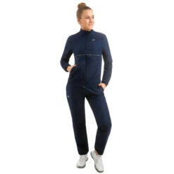 ADIDAS Club Tracksuit Women - Dark Blue, White -Padel Pro Shop 12313000 24