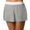 ADIDAS Escouade Skirt Women - Lightgrey, White