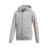 ADIDAS Essentials Linear Zip Hoodie Girls - Lightgrey, Pink 2 ADIDAS Essentials Linear Zip Hoodie Girls - Lightgrey, Pink -Padel Pro Shop 12769000 000