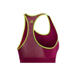 ADIDAS Don´t Rest Alphaskin 3-Stripes Sports Bras Women - Berry, Neon Green -Padel Pro Shop 13955000 0 2