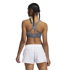 ADIDAS All Over Print Sports Bras Women - Dark Grey, Grey -Padel Pro Shop 14565000 12