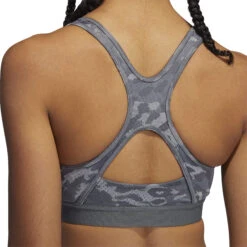 ADIDAS All Over Print Sports Bras Women - Dark Grey, Grey -Padel Pro Shop 14565000 15