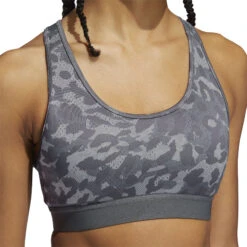ADIDAS All Over Print Sports Bras Women - Dark Grey, Grey -Padel Pro Shop 14565000 16