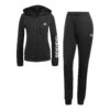 ADIDAS Linear French Terry Tracksuit Women - Black, White -Padel Pro Shop 15533000 000