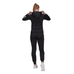 ADIDAS Linear French Terry Tracksuit Women - Black, White -Padel Pro Shop 15533000 12